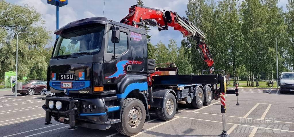 Sisu E18 630 Truck mounted cranes