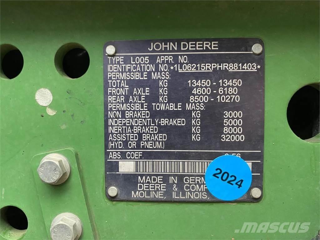 John Deere 6215R Tractors
