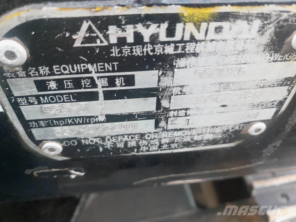 Hyundai R55-7 Crawler excavators