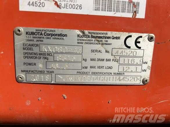 Kubota KX080 - 4 Other