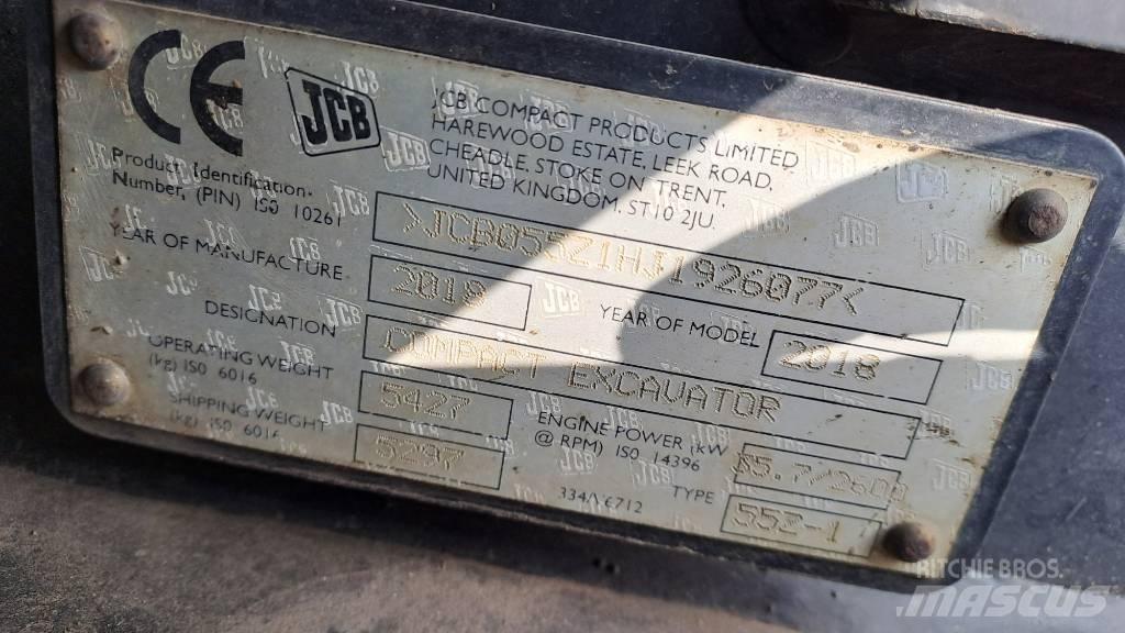 JCB 55Z-1 Mini excavators < 7t (Mini diggers)