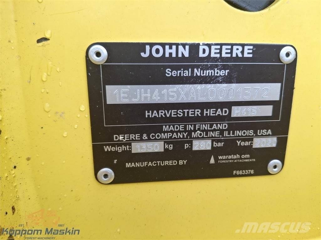 John Deere H415hd Harvester heads