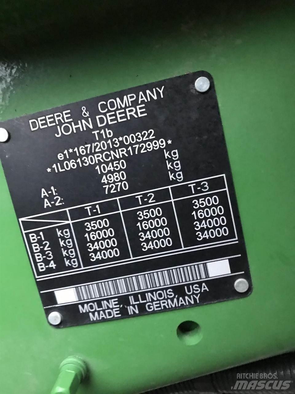 John Deere 6R 130 Tractors