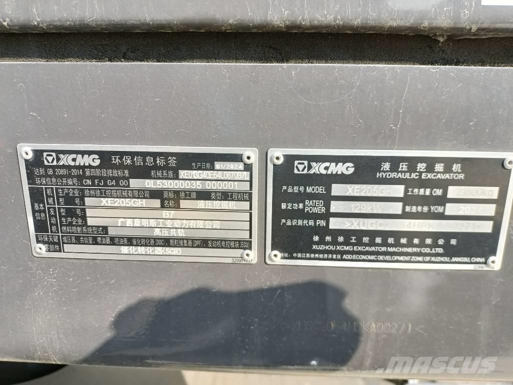 XCMG XE205GH Crawler excavators