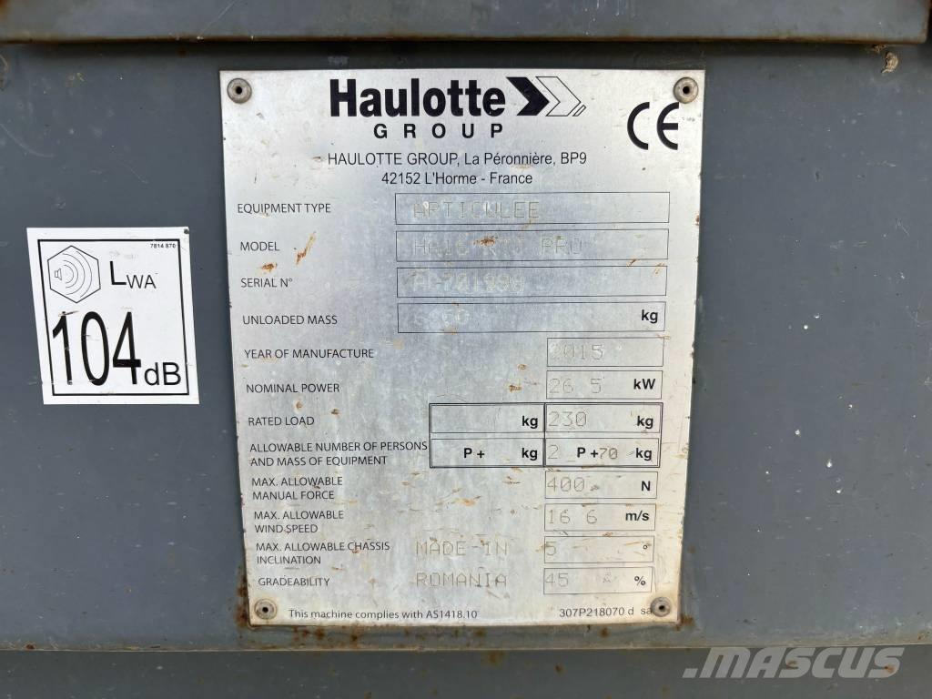 Haulotte HA 16 Articulated boom lifts