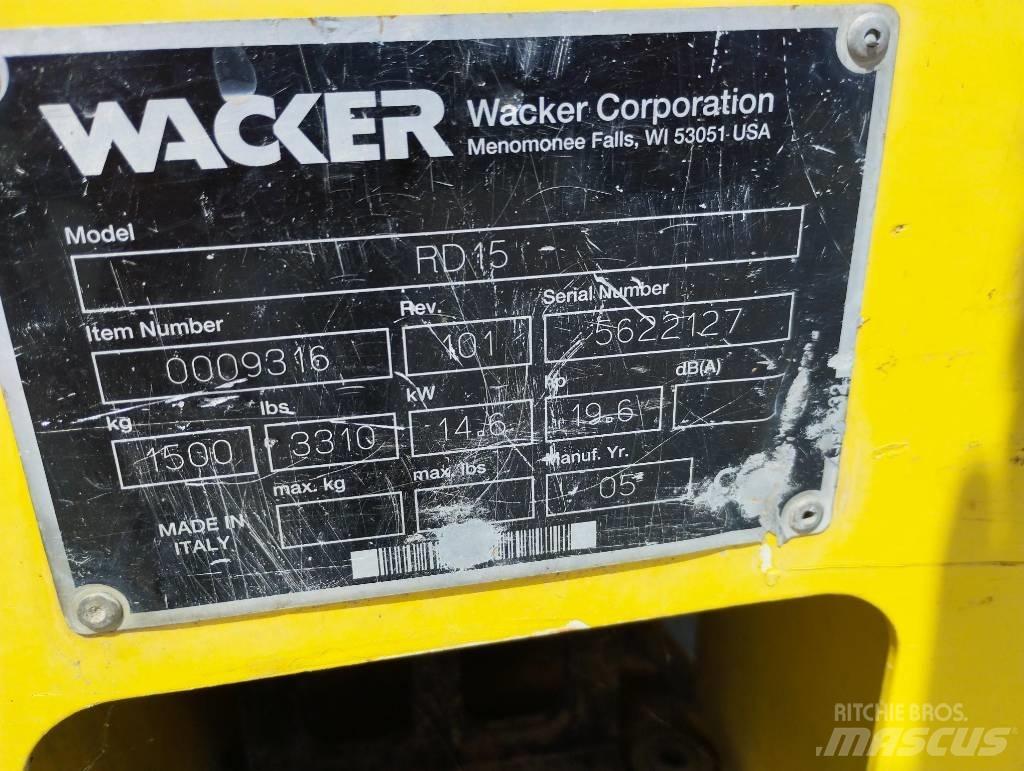 Wacker Neuson RD 15 Twin drum rollers