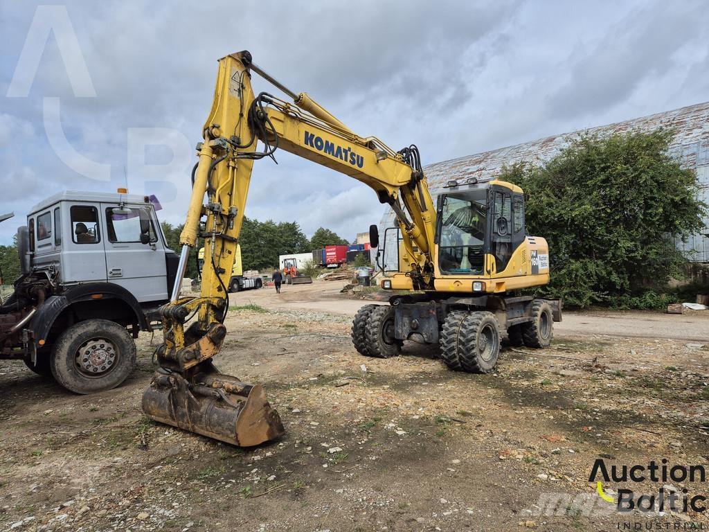 Komatsu PW160-7 Wheeled excavators