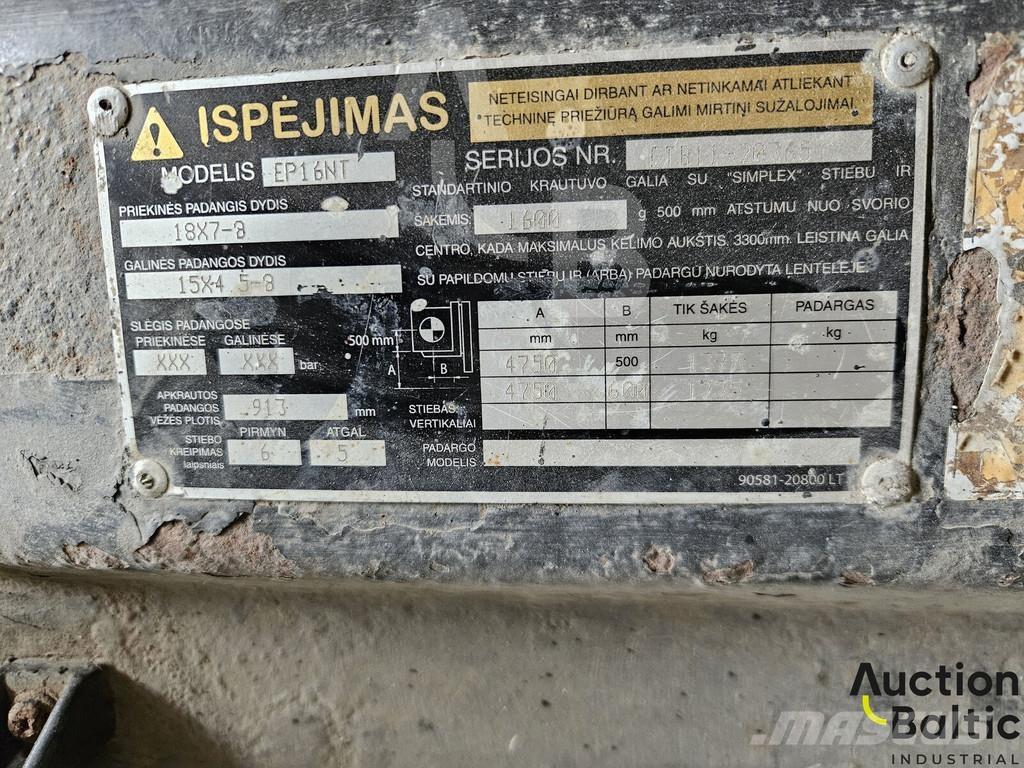 CAT EP 16 NT Electric forklift trucks