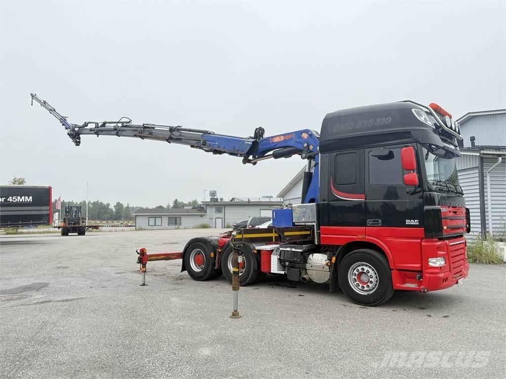 DAF XF105.510 6X4 Truck mounted cranes