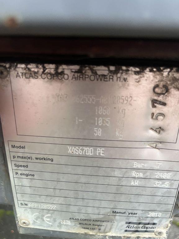 Atlas Copco XAS67 Compressors