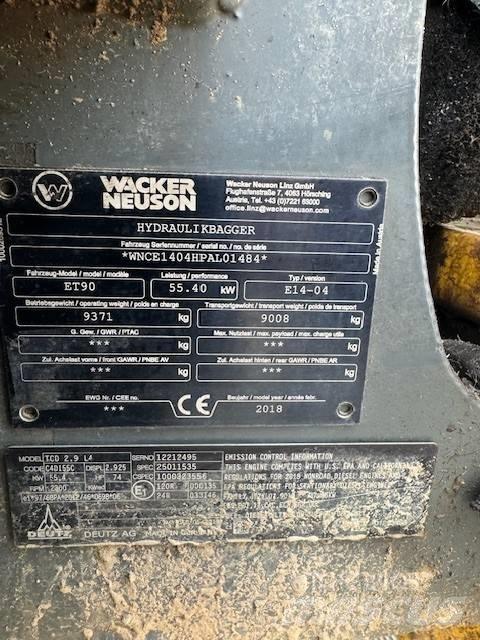 Wacker Neuson ET 90 Crawler excavators