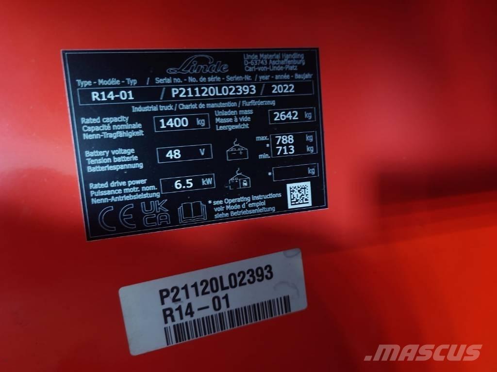 Linde R14/1120 Reach truck