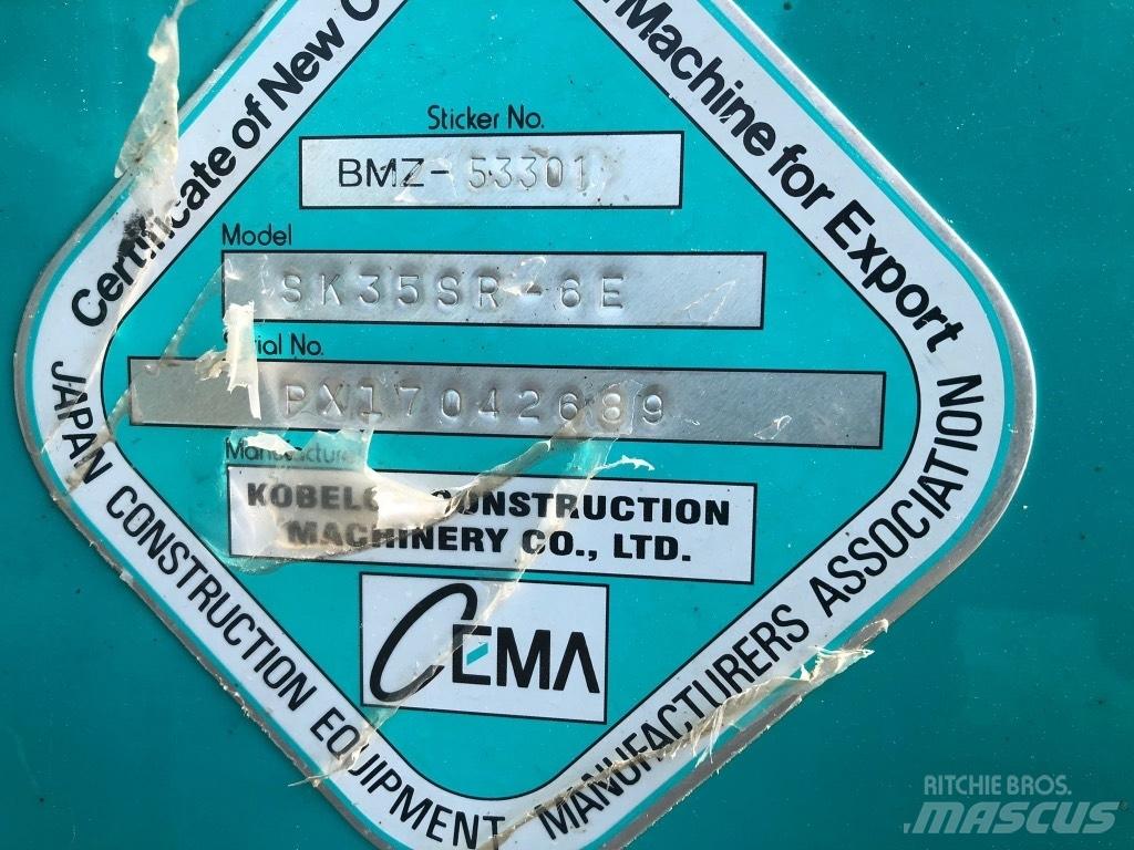 Kobelco SK 35 SR-6E Mini excavators < 7t (Mini diggers)