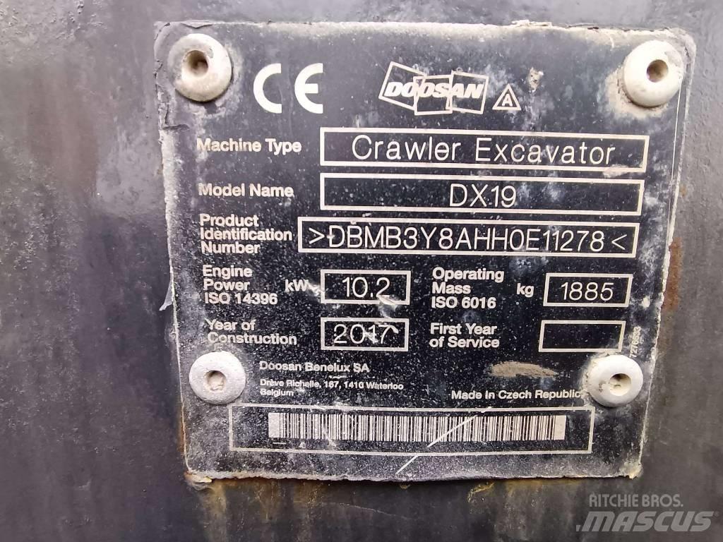 Doosan DX 19 Mini excavators < 7t (Mini diggers)