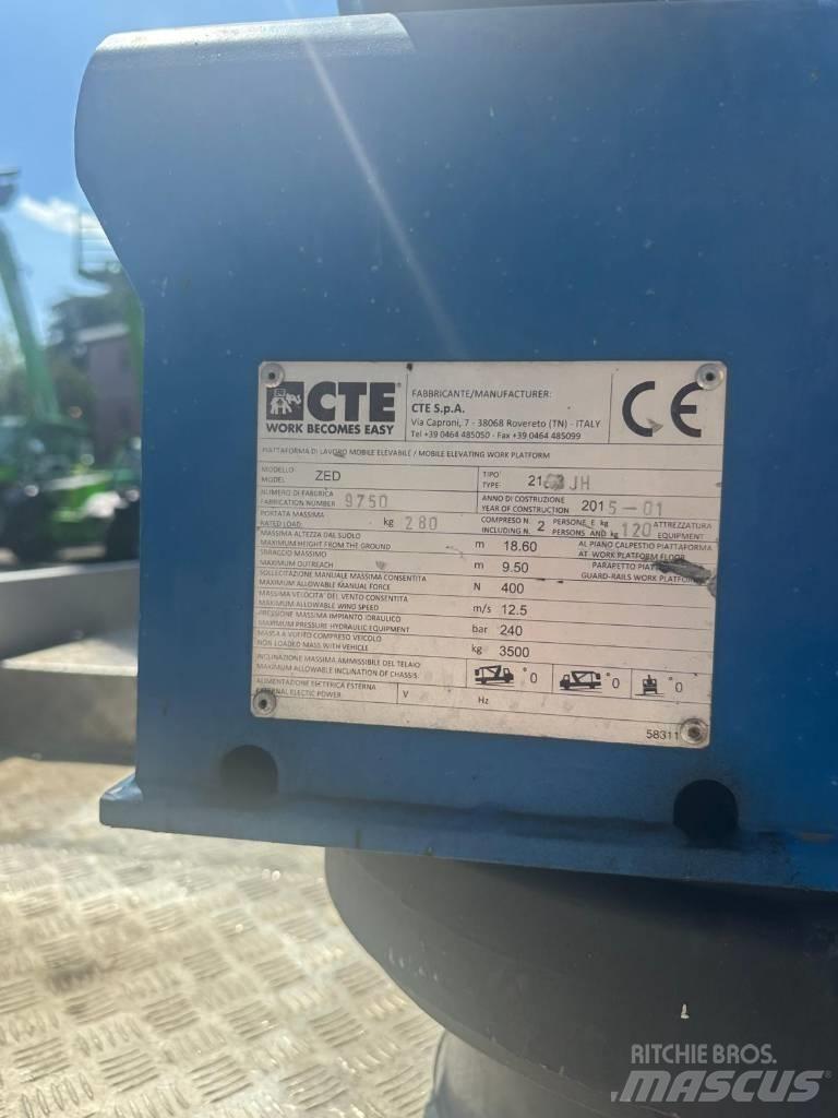 CTE ZED 21.2 JH Truck mounted platforms