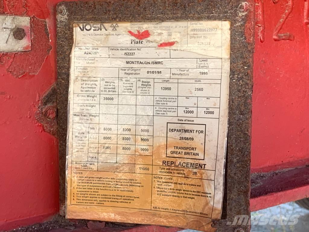 Montracon 3 Axles Low loader-semi-trailers