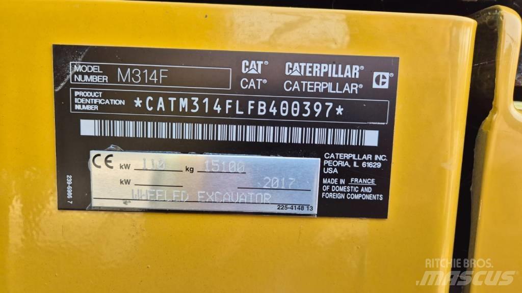 CAT M 314 F Wheeled excavators