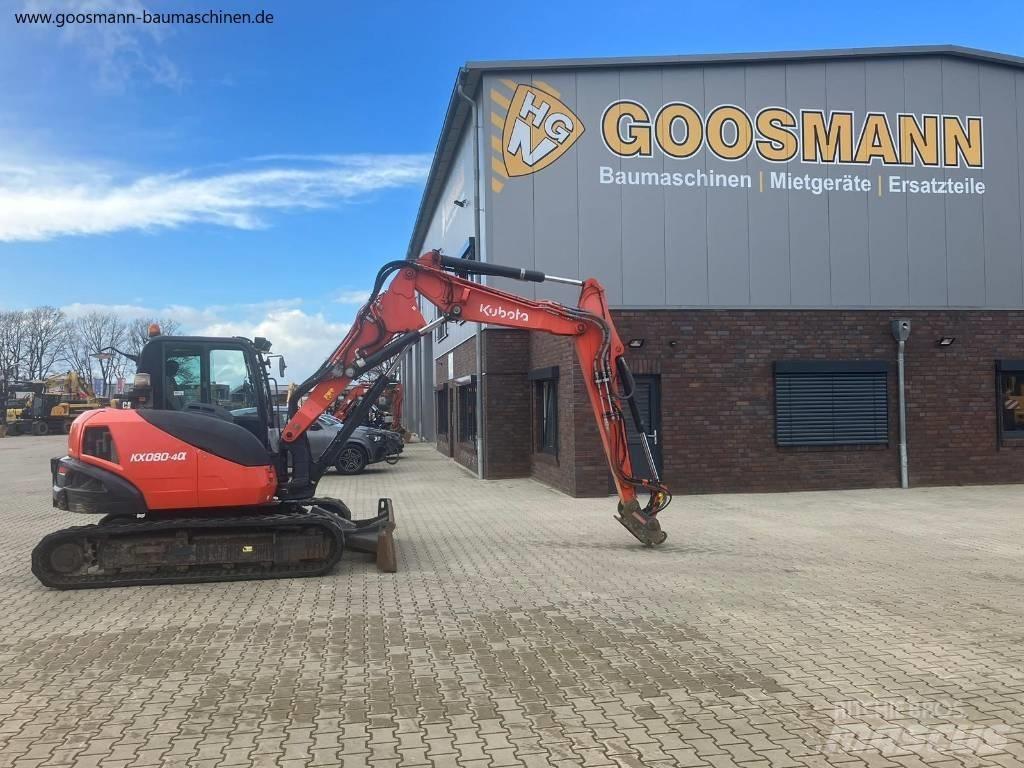 Kubota KX080-4a Mini excavators  7t - 12t
