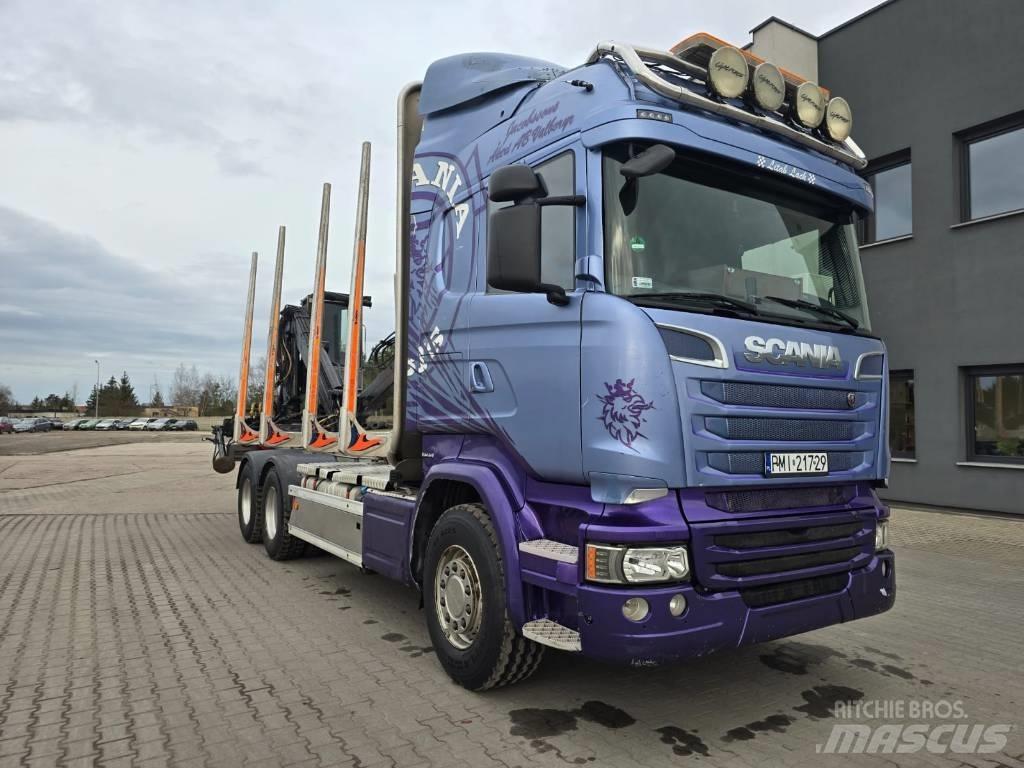 Scania R 580 Timber trucks