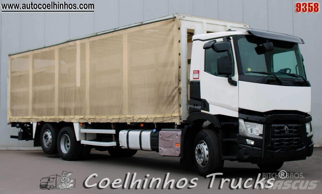 Renault C 380 Curtain sider trucks