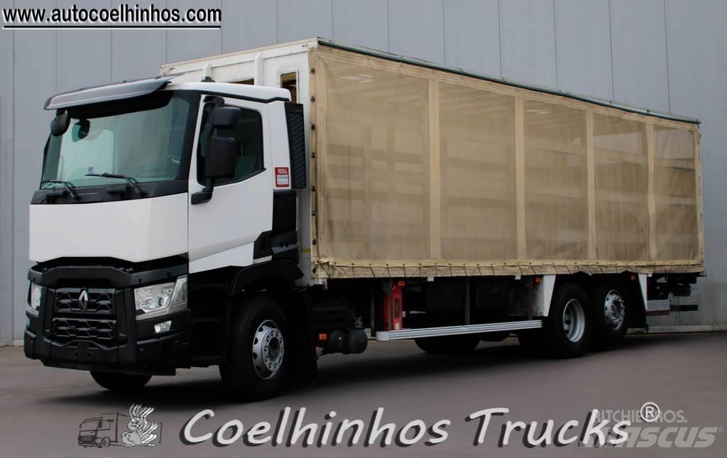 Renault C 380 Curtain sider trucks