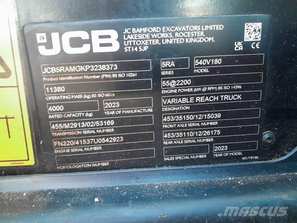 JCB 540.180 Telescopic handlers