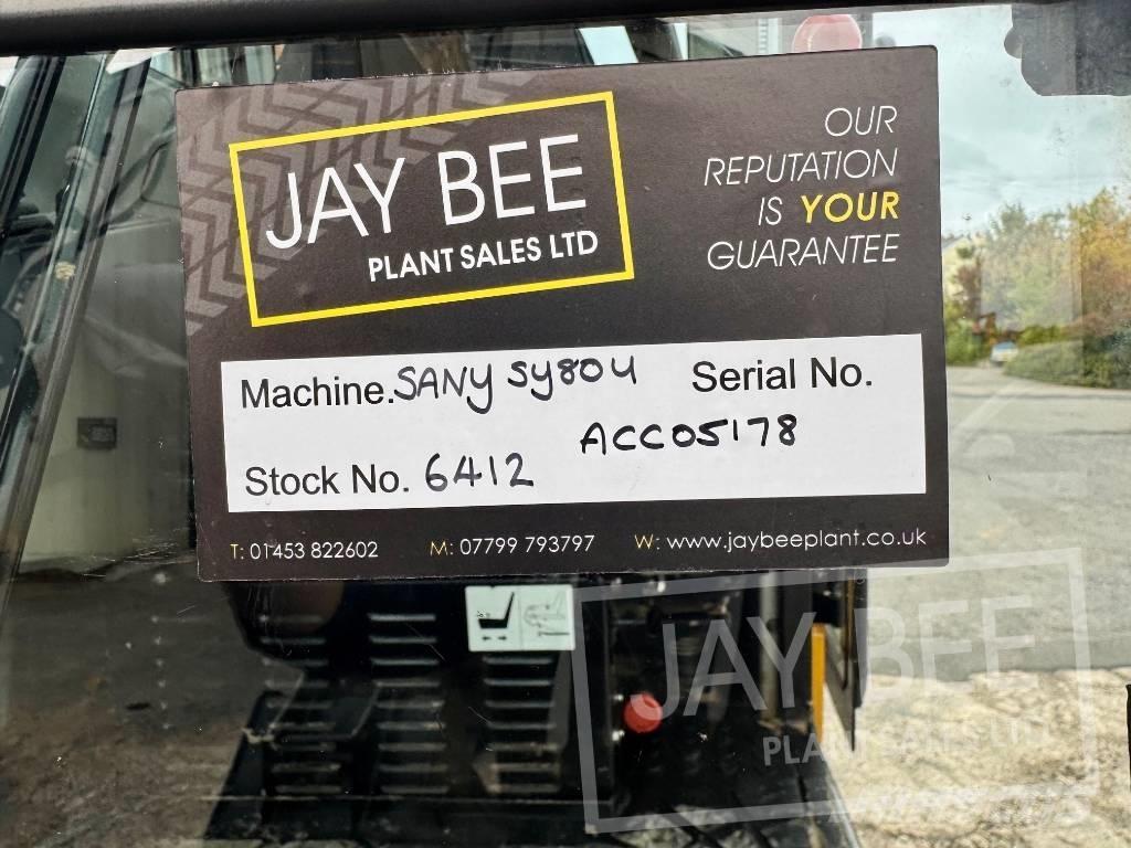 Sany SY 80 U Mini excavators  7t - 12t