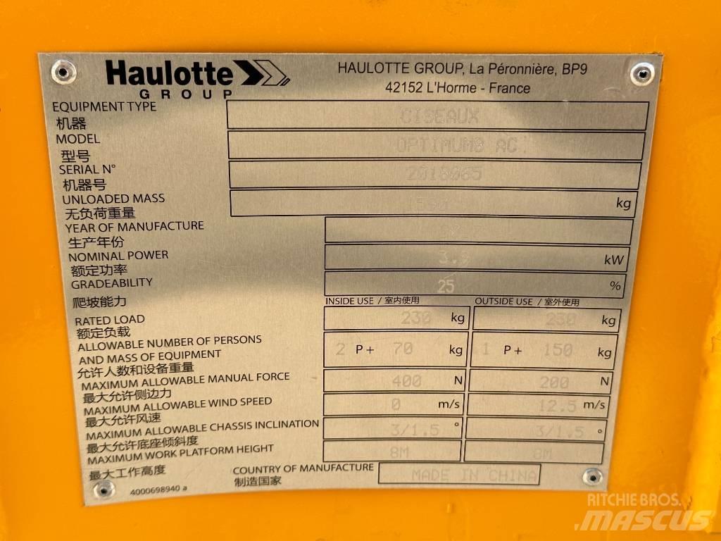 Haulotte OPTIMUM 8 Scissor lifts