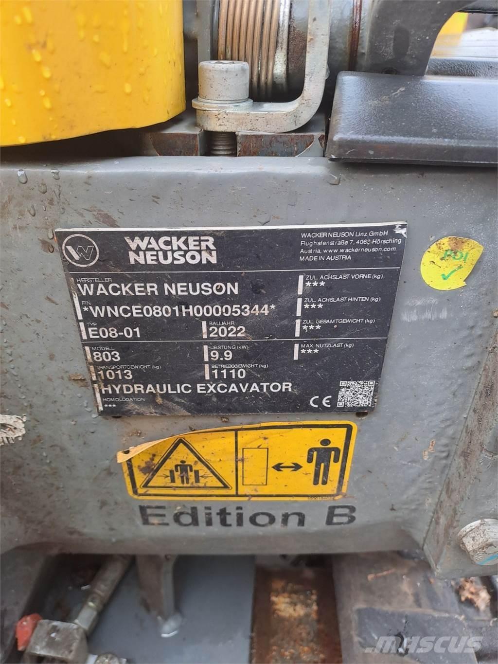 Wacker Neuson 803 Crawler excavators
