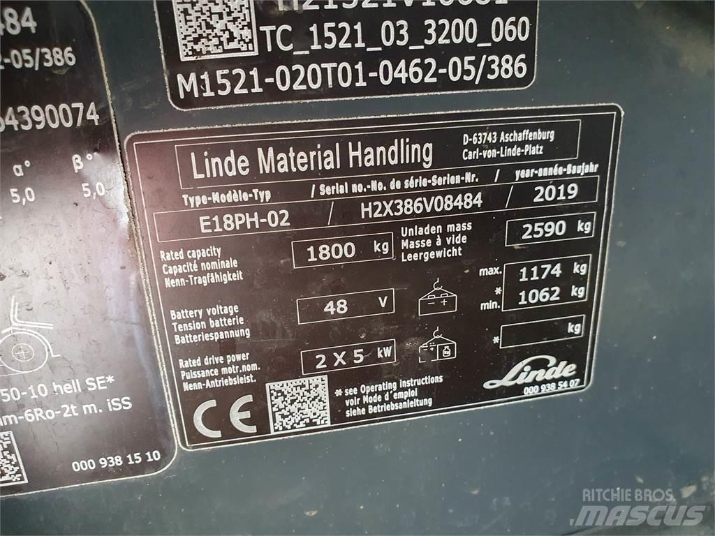 Linde E18PH Electric forklift trucks