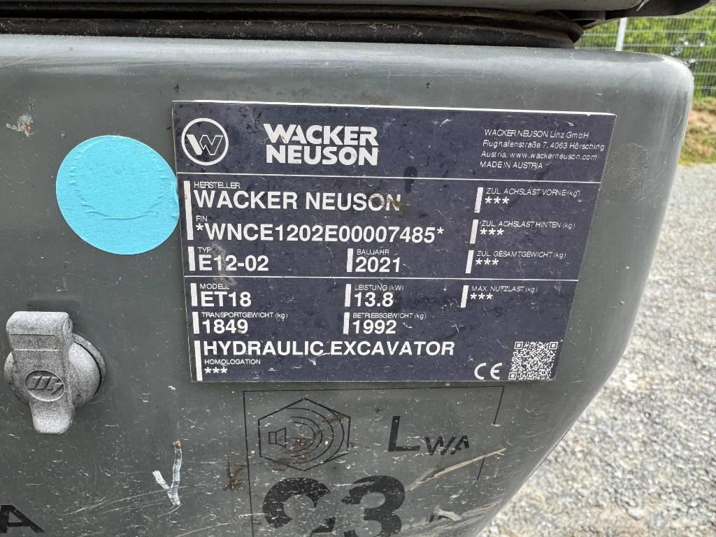 Wacker Neuson ET18 Crawler excavators