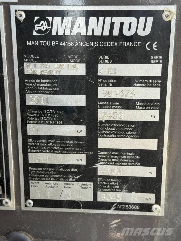Manitou MLT 741-120 Telescopic handlers