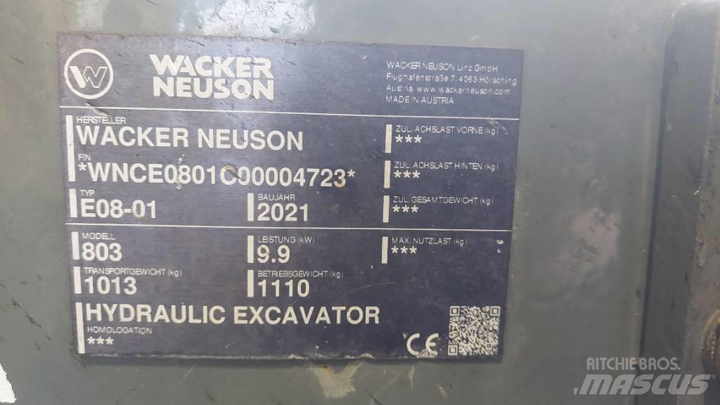 Wacker Neuson 803 Crawler excavators