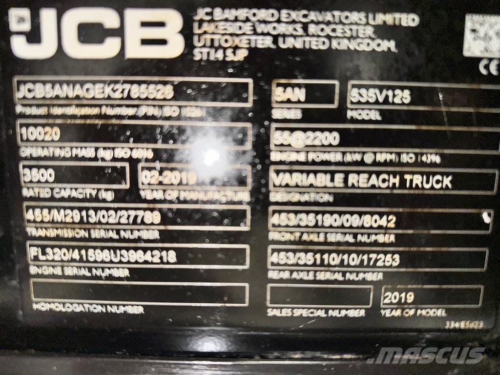 JCB 535-125 Hiviz Telescopic handlers