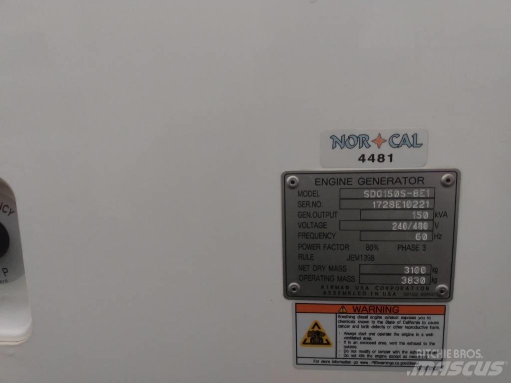 Airman SDG150S-8E1 Diesel Generators