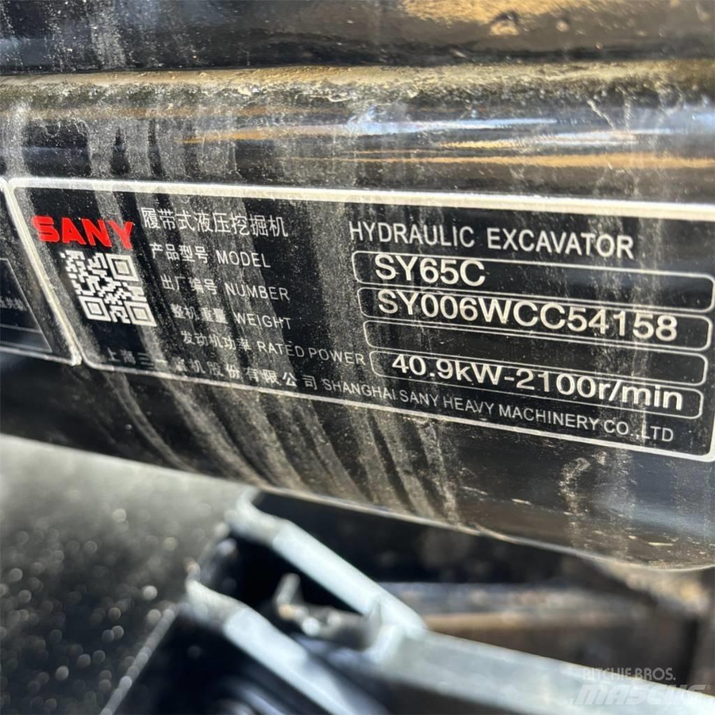 Sany SY 65 Crawler excavators