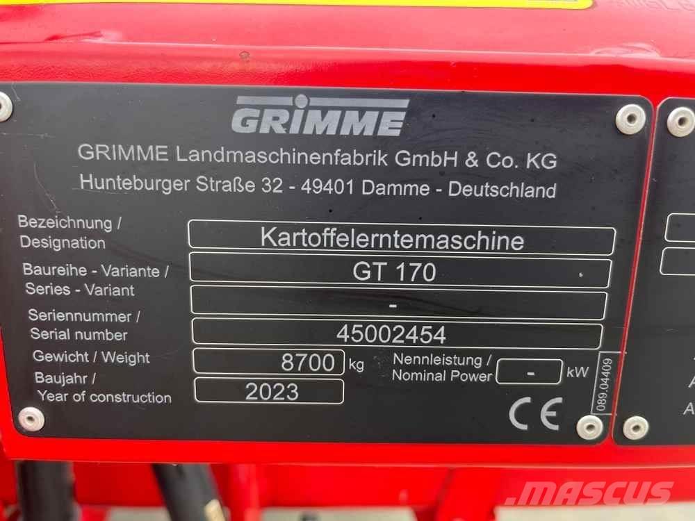 Grimme GT 170 Potato harvesters