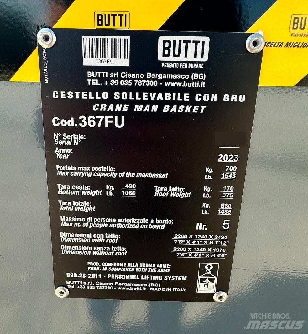 Butti 367FU Crane parts and equipment