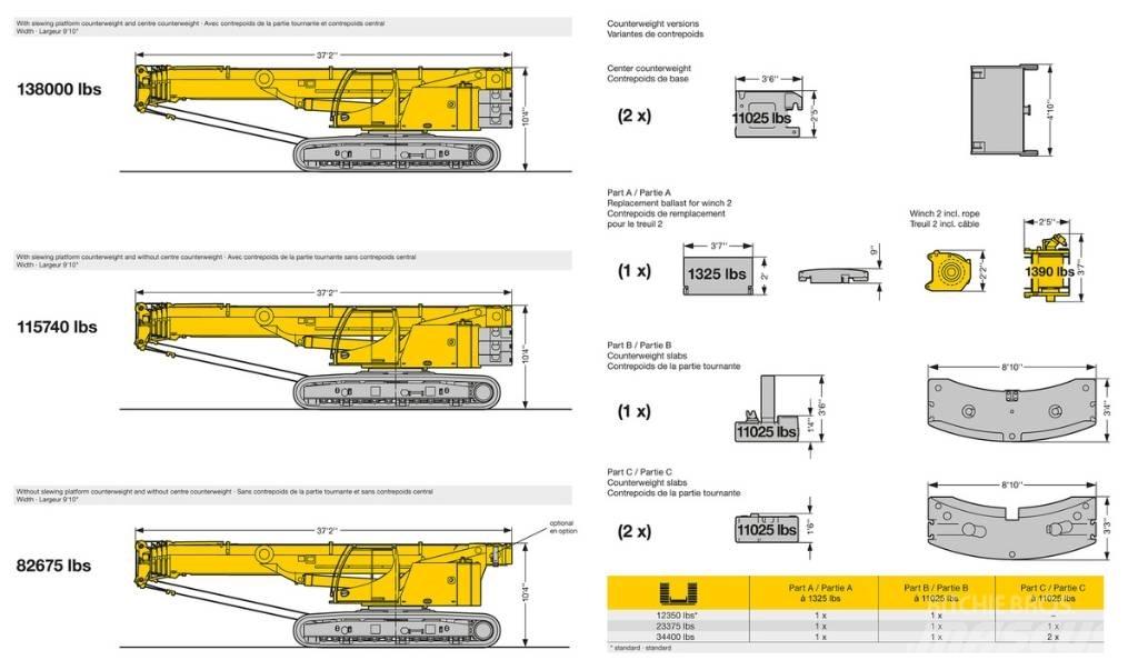 Liebherr LTR1060 Track mounted cranes