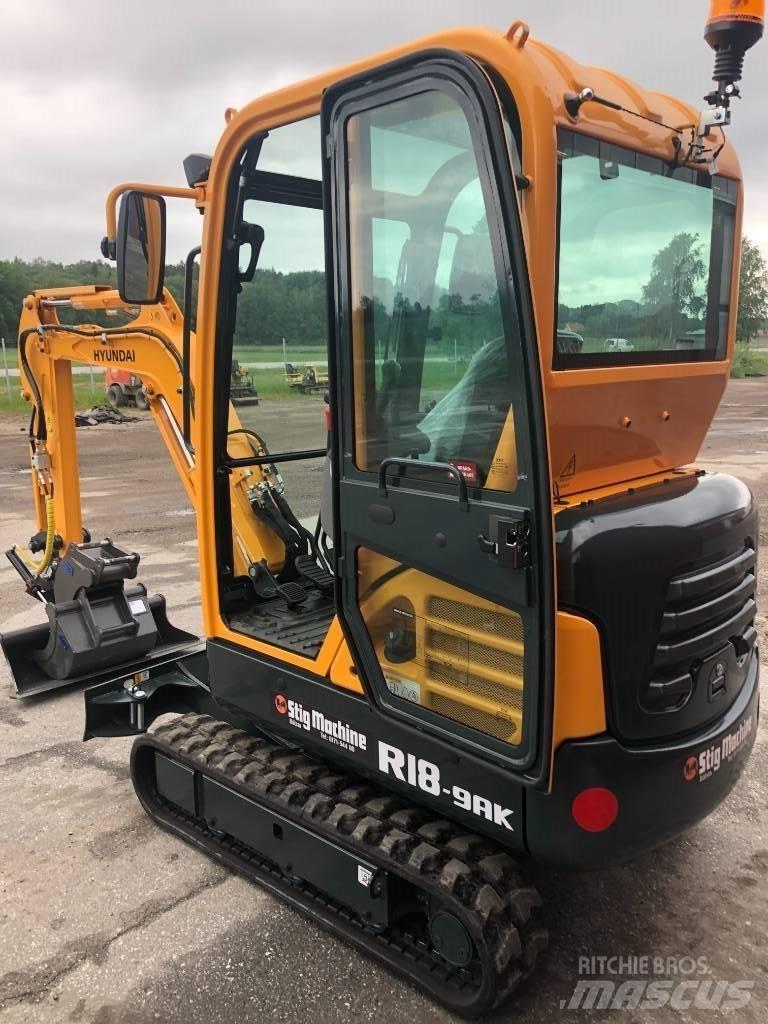 Hyundai R18 - 9AK Mini excavators < 7t (Mini diggers)