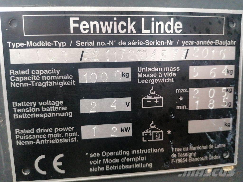 Linde L10B Pedestrian stacker