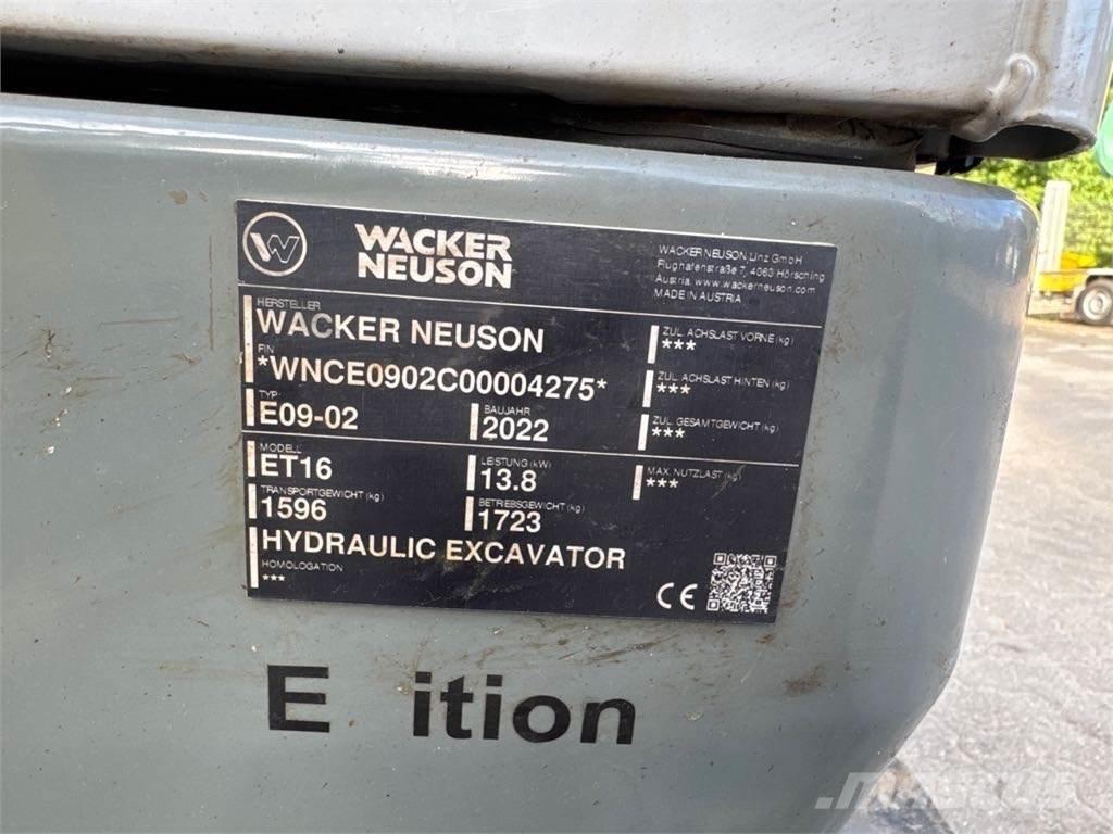 Wacker Neuson ET16 Crawler excavators