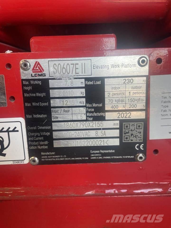 LGMG S0607E II Scissor lifts