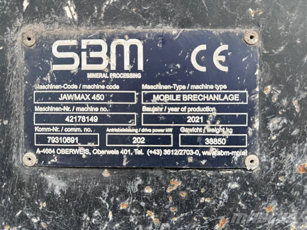 SBM Jawmax 450 Mobile crushers
