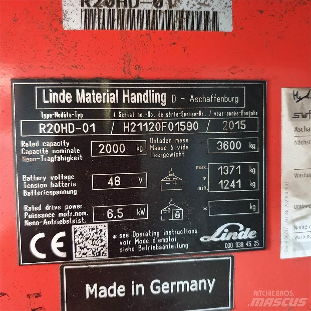 Linde R20HD Reach truck