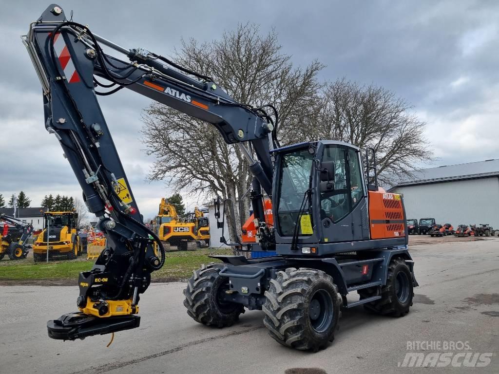 Atlas 185W blue Wheeled excavators