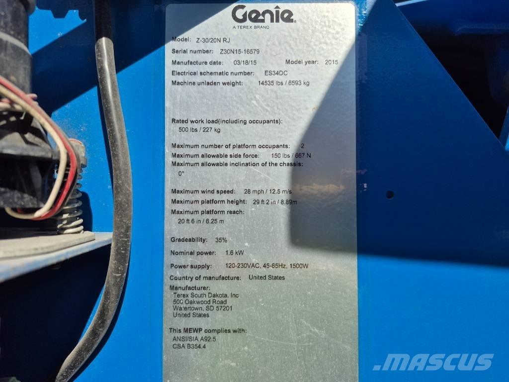 Genie Z 30/20 N Articulated boom lifts