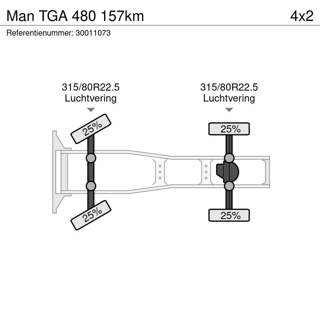 MAN TGA 480 157km Prime Movers