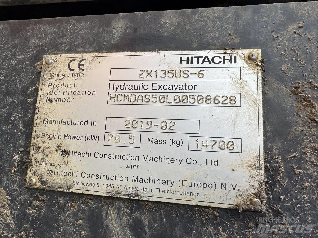 Hitachi ZX 135 US-6 Crawler excavators