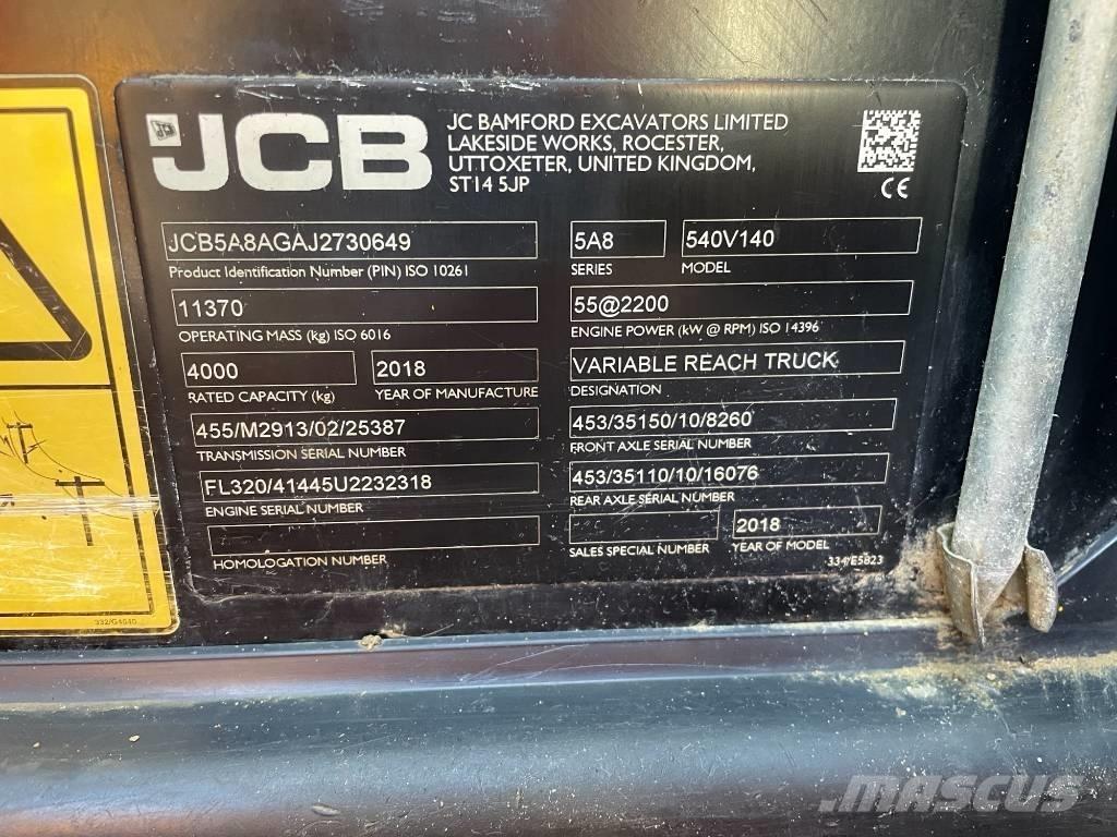 JCB 540-140 Telescopic handlers